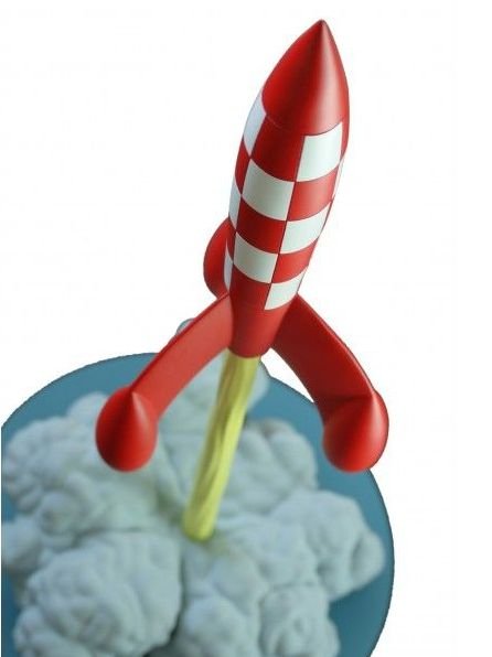 Tintin merchandise med den ikoniske Tintin raket - Køb Her!