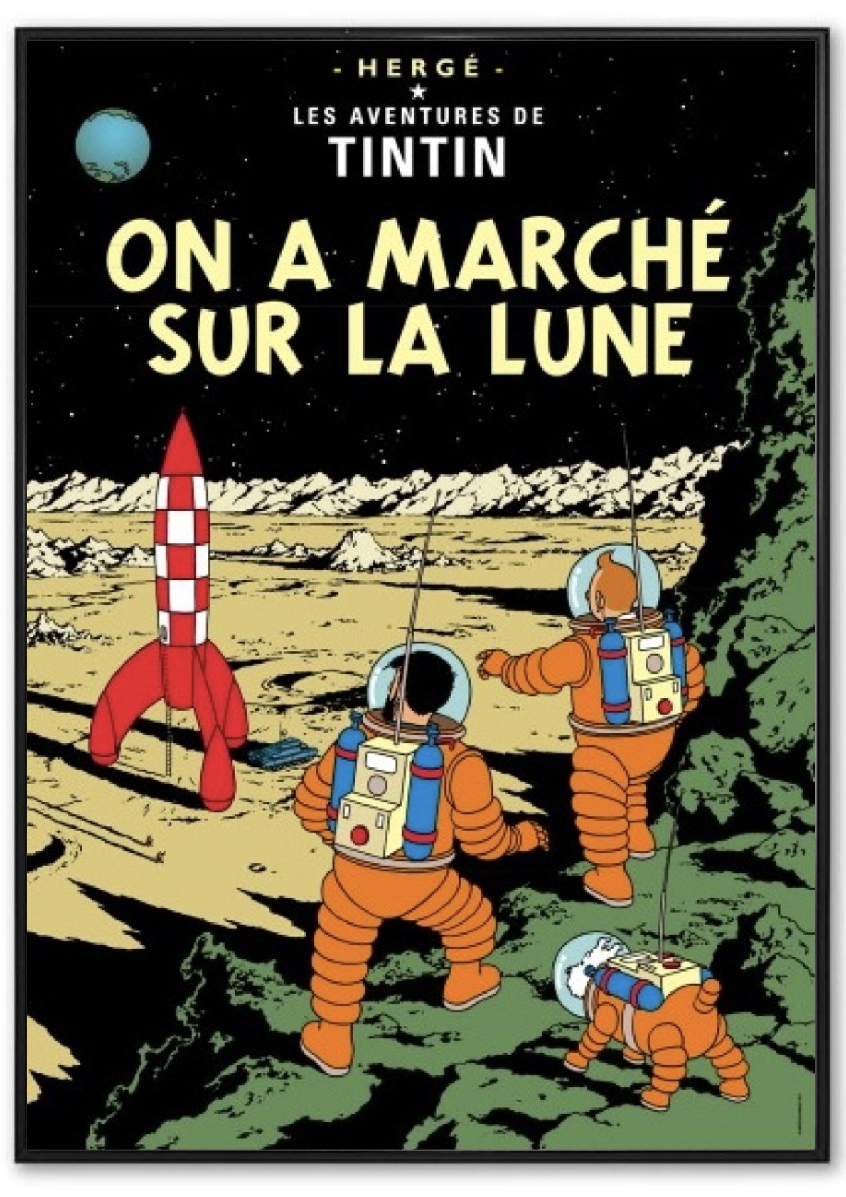 Indrammet Tintin Forside Plakater