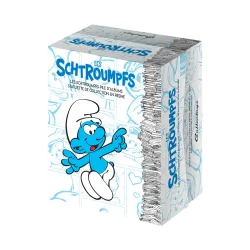 Smlfer Med En Stor Stak Album - Resin Figur - 20 cm