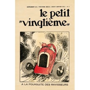 Tintin Plakat - Le Petit Vingtime n1 - Faraos Cigar