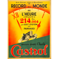 Original Plakat - Castrol, Panhard