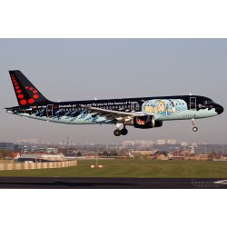 Tintin Fly Rackham "Brussels Airlines Airbus A320"