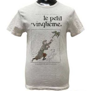 Tintin T-Shirt - Tintin jagter papegje - Retro