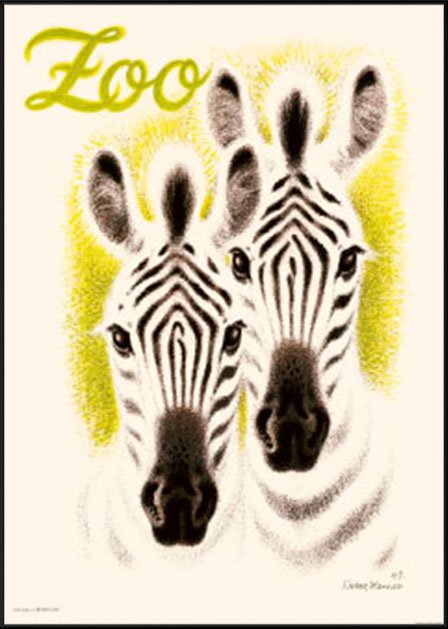 Blinke Mutton efterligne Flot Zebra plakat - Sikker Hansen