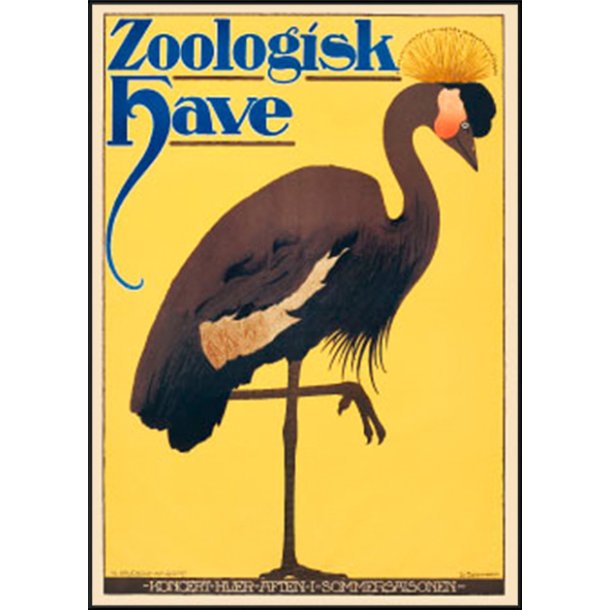 Zoologisk have Plakat - Trane