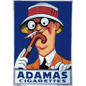 Retro Vintage Plakat - Adamas Cigarettes, Aage Lippert