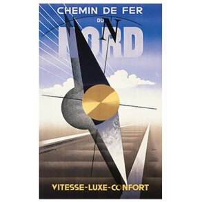 Retro Vintage Plakat - Chemin De Fer Du Nord, Cassandre 