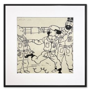 Tintin Billede - Tintin, Haddock Og Tournesol S/H