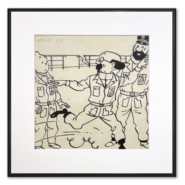 Tintin Billede - Tintin, Haddock Og Tournesol S/H