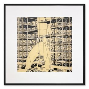 Tintin Billede - Raketten Ved Affyringsramper S/H