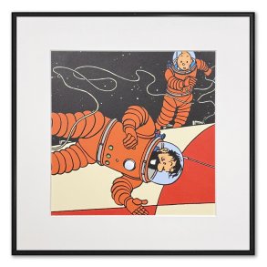 Tintin Billede - Tintin Redder Haddock I Rummet