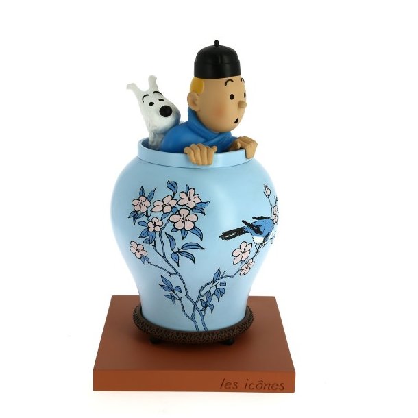 Emigrere Habitat bogstaveligt talt Tintin i vasen - Flot figur med mange detaljer