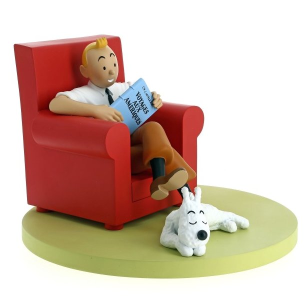 Tintin &amp; Terry Hjemme! - Resin Figur