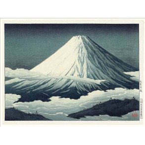Japansk Retro Vintage Plakat - Mount Fuji 