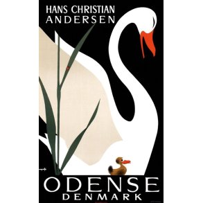 Retro Vintage Plakat - Odense, Danmark, Viggo Vagnby