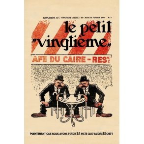 Tintin Plakat - Le Petit Vingtime n7 - Faraos Cigar