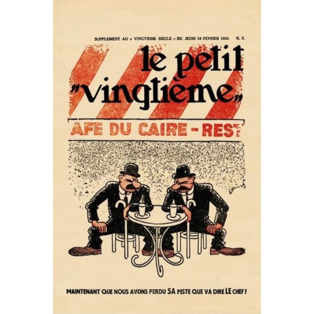 Tintin Plakat - Le Petit Vingtime n7 - Faraos Cigar