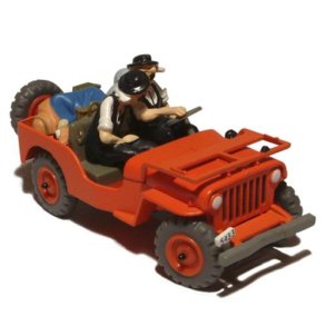 Model bil #7 Willys Jeep rd