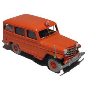Model bil #57 Willys Jeep Station Wagon - Bl boks 