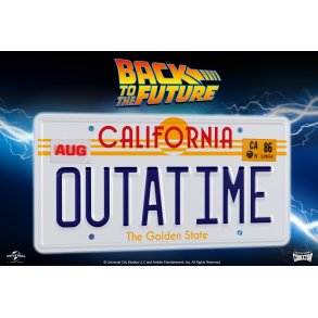 Back to the Future: OUTATIME Nummerplade Replika