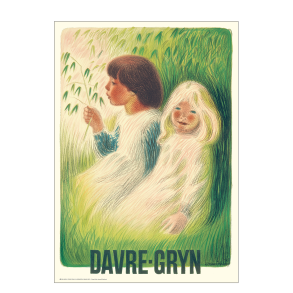 Retro Vintage Plakat - Davre-Gryn, Sikker Hansen