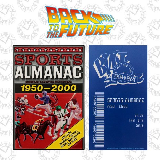 Back to the Future: Sports Almanac - Mini Emalje Plaque - Limited Edition 