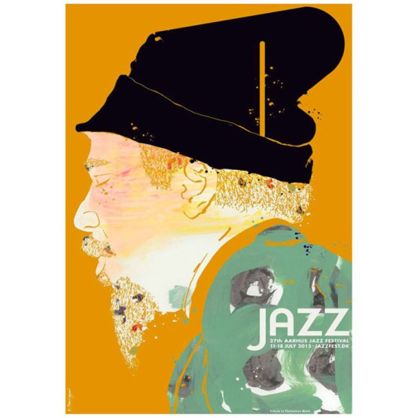 Jazz Plakat - Thelonious Monk, Aarhus Jazz Festival