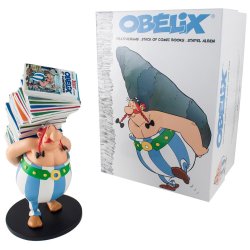 Asterix Figur - Obelix Bre P En Stor Stak Bger