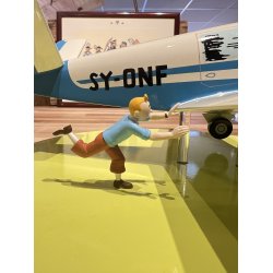Tintin Figur - Beechcraft Bonanza A35 