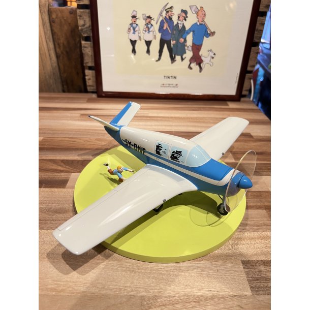 Tintin Figur - Beechcraft Bonanza A35 