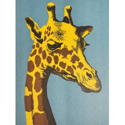 Original Vintage Plakat - Tierpark Berlin, Giraf (Vandret)