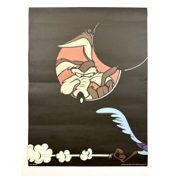 Original Vintage Plakat - Wile E. Coyote &amp; Roadrunner 1993