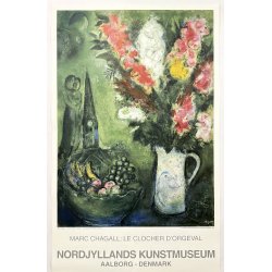 Original Vintage Plakat - Marc Chagall, Nordjyllands Kunstmuseum 1983