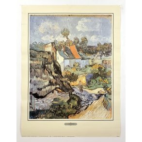 Original Vintage Plakat - Vincent van Gogh - Houses at Auvers 1977