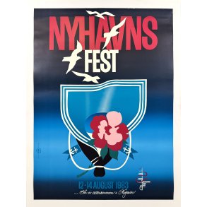 Original Vintage Plakat - Nyhavns Fest 1983