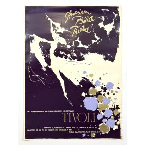 Original Vintage Plakat - American Ballet Theatre, Tivoli 1977