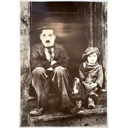 Vintage Plakat - Chaplin, The Kid (1983)