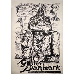 Original Vintage Plakat - Galleri Danmark, N�ste �rs Kunstnere 1977