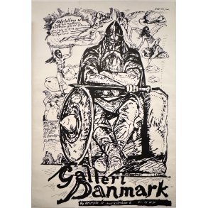 Original Vintage Plakat - Galleri Danmark, N�ste �rs Kunstnere 1977