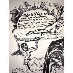 Original Vintage Plakat - Galleri Danmark, N�ste �rs Kunstnere 1977