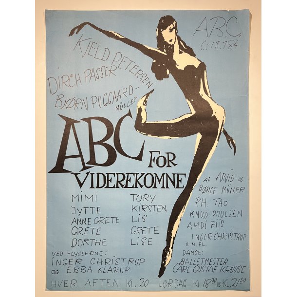 Original Reklameplakat - ABC For Viderekomne