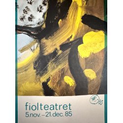 Original Vintage Plakat - Frihedens Maske, Fiolteatret 1985