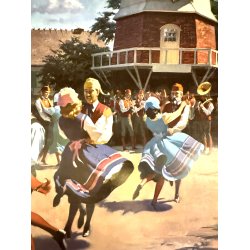 Original Vintage Plakat - Solvang, The Danish Capital Of America