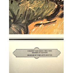 Original Vintage Plakat - Vincent van Gogh - Houses at Auvers 1977