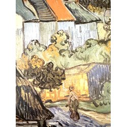 Original Vintage Plakat - Vincent van Gogh - Houses at Auvers 1977