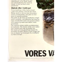 Original Vintage Plakat - Vores Vand Er Truet 1984