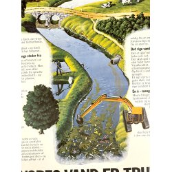 Original Vintage Plakat - Vores Vand Er Truet 1984