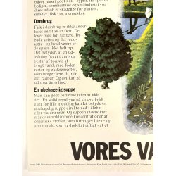Original Vintage Plakat - Vores Vand Er Truet 1984