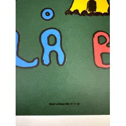 Original Vintage Plakat - Filuren, Den Bl� Bil