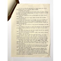 Original Tegning Og Manuskript Af Grete Rich - Langs Kajerne (ca1950)